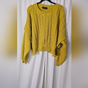 Eloquii Mustard Yellow Women's Sweater